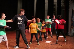 Boys dancing